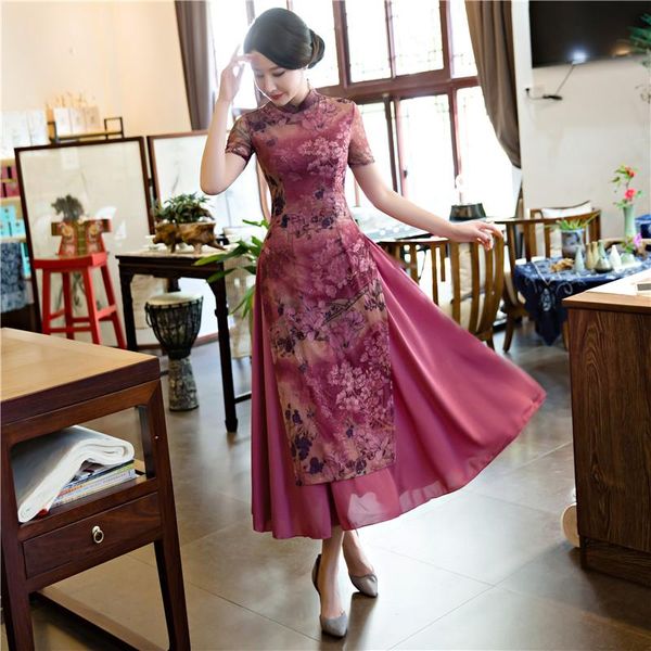 ethnic clothing shanghai story vietnamese ao dai traditional dress qipao long chinese cheongsam robe chinoise modern, Red
ethnic clothing shanghai story vietnamese ao dai traditional dress qipao long chinese cheongsam robe chinoise modern, Red