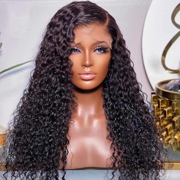 lace wigs 220% density long curly 13x4 transparent front human hair for women brazilian remy natural black wig, Black;brown
lace wigs 220% density long curly 13x4 transparent front human hair for women brazilian remy natural black wig, Black;brown