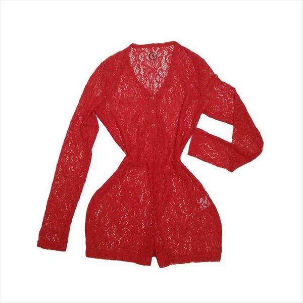 mesh summer lace women rompers v neck long sleeve stretchy sportswear female slim outfits, Black;white
mesh summer lace women rompers v neck long sleeve stretchy sportswear female slim outfits, Black;white