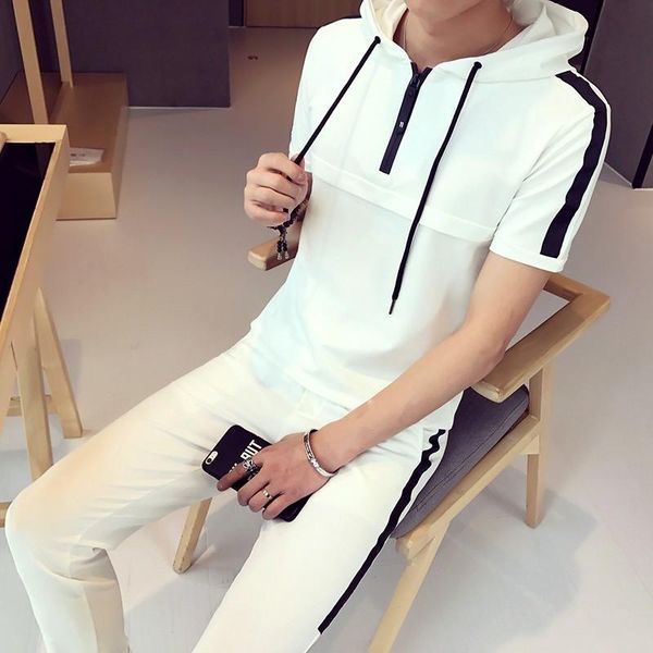 men's tracksuits summer fashion short sleeve suits pullover hooded casual plain solid slim fit skins compression trouser for men suit s, Gray
men's tracksuits summer fashion short sleeve suits pullover hooded casual plain solid slim fit skins compression trouser for men suit s, Gray