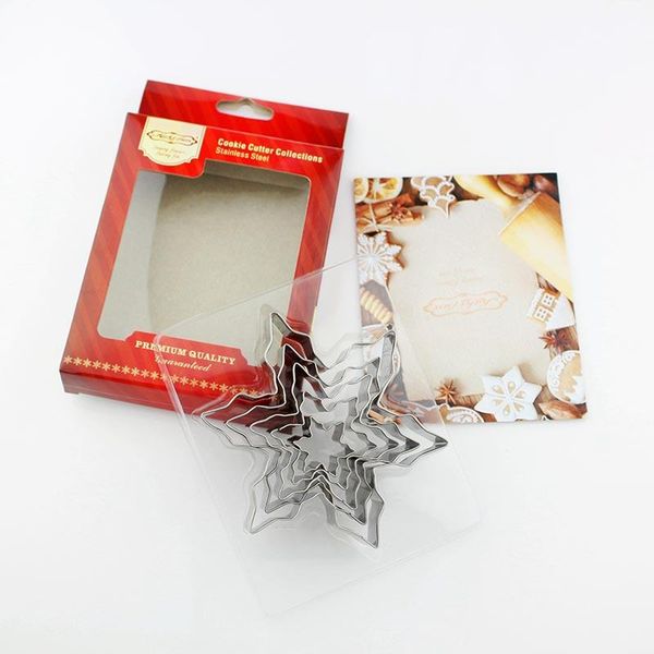 baking moulds 5pcs set snowflake cookie cutter stainless steel biscuit mold easter christmas shape confectionery gingerbread bake tools
baking moulds 5pcs set snowflake cookie cutter stainless steel biscuit mold easter christmas shape confectionery gingerbread bake tools