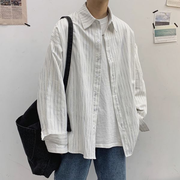 2021 new men's stripe printing loose clothes coats long sleeve hawaiian shirt tide fashion white/grey/black shirts camisa masculina ehp
2021 new men's stripe printing loose clothes coats long sleeve hawaiian shirt tide fashion white/grey/black shirts camisa masculina ehp