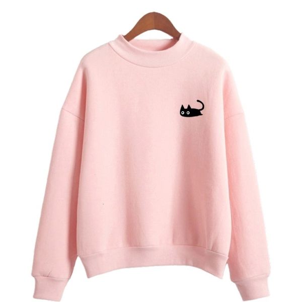 women sweatshirts cartoon cat print harakuju hoodies autumn long sleeve turtleneck kawaii pullover casual cute tracksuits 201008, Black
women sweatshirts cartoon cat print harakuju hoodies autumn long sleeve turtleneck kawaii pullover casual cute tracksuits 201008, Black