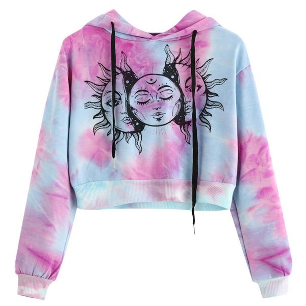 2021 cropped pullover hoodies teen girls sun tie-dye printed hooded sweatshirts crop blouse autumn korean japan sudaderas, Black
2021 cropped pullover hoodies teen girls sun tie-dye printed hooded sweatshirts crop blouse autumn korean japan sudaderas, Black
