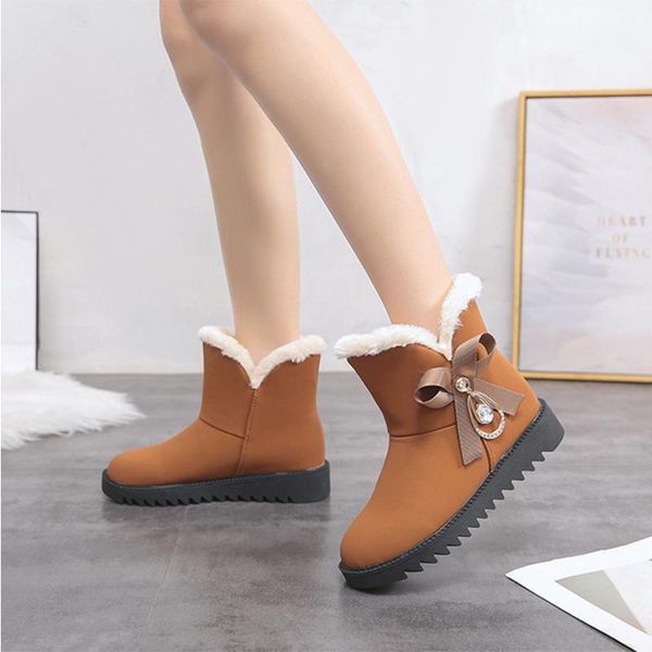 boots winter women's ankle bow plush flat platform ladies warm shoes women short slip on female casual shoe 2021, Black
boots winter women's ankle bow plush flat platform ladies warm shoes women short slip on female casual shoe 2021, Black