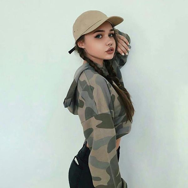 women's hoodies & sweatshirts amazon spring sets with fleece female european and american wind camouflage hooded brief paragraph coat, Black
women's hoodies & sweatshirts amazon spring sets with fleece female european and american wind camouflage hooded brief paragraph coat, Black