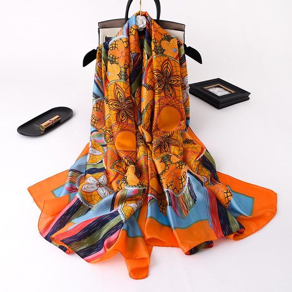 scarves 2021 silk scarf women design print foulard female pashmina shawls and wraps beach stoles floral bufanda, Blue;gray
scarves 2021 silk scarf women design print foulard female pashmina shawls and wraps beach stoles floral bufanda, Blue;gray