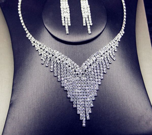 new style bridal necklace earring suits 2 pieces jewelry suits wedding bridal jewelry h1014001, White
new style bridal necklace earring suits 2 pieces jewelry suits wedding bridal jewelry h1014001, White