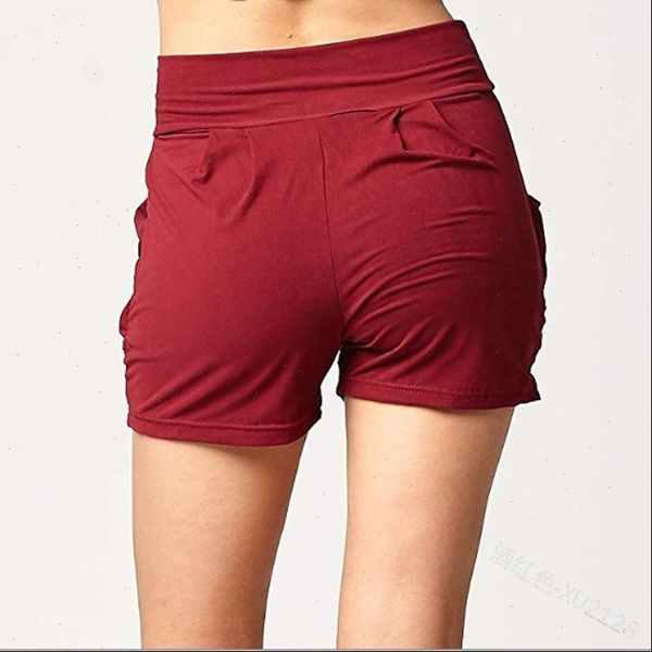 high waist shorts solid color 2021 new fashion women fold harem pants with pocket summer female loose short pants, White;black
high waist shorts solid color 2021 new fashion women fold harem pants with pocket summer female loose short pants, White;black