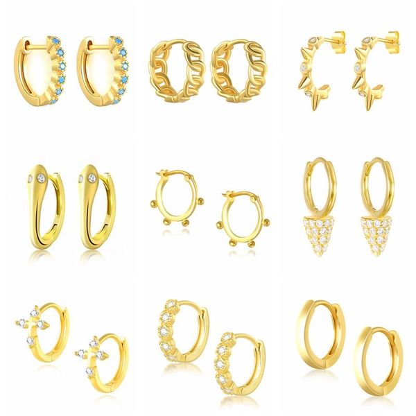 hoop & huggie boako 925 sterling silver gold rivet earrings for women turquoise zirconia chain circle small jewelry gift, Golden;silver
hoop & huggie boako 925 sterling silver gold rivet earrings for women turquoise zirconia chain circle small jewelry gift, Golden;silver