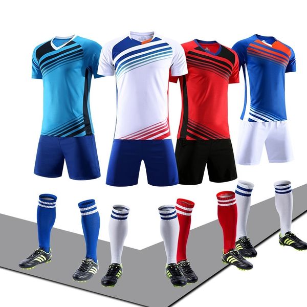 summer football sports breathable short sleeve shorts boat match kit children's training suit can be printed, Black;white
summer football sports breathable short sleeve shorts boat match kit children's training suit can be printed, Black;white
