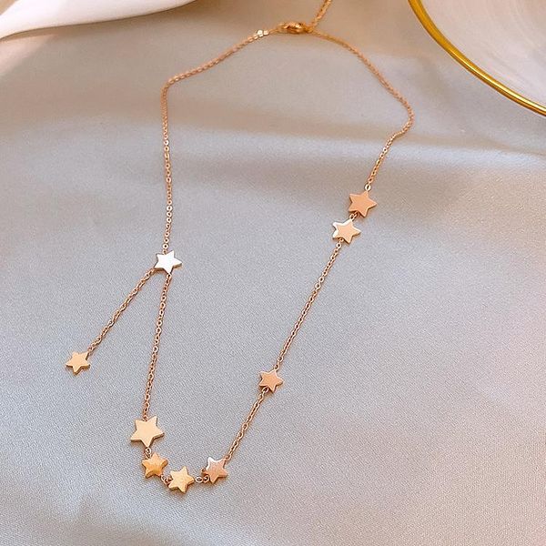 chains 6pcs stainless steel golden necklace ring opal pendants star choker rings for women men body jewelry gift korean, Silver
chains 6pcs stainless steel golden necklace ring opal pendants star choker rings for women men body jewelry gift korean, Silver