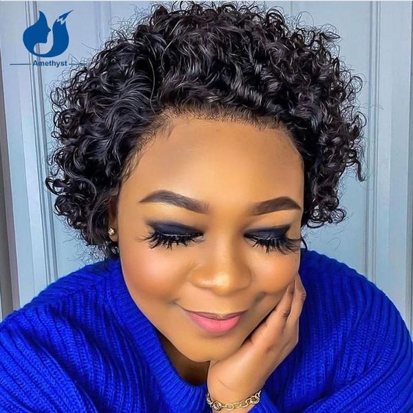 lace wigs amethyst pixie cut frontal preplucked bob deep part short curly remy human hair glueless pre plucked, Black;brown
lace wigs amethyst pixie cut frontal preplucked bob deep part short curly remy human hair glueless pre plucked, Black;brown