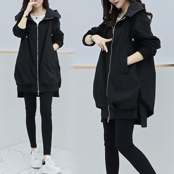 2021 new autumn korean loose line slim celebrity bat style hooded windbreaker women's long coat fashion 7cng, Black
2021 new autumn korean loose line slim celebrity bat style hooded windbreaker women's long coat fashion 7cng, Black