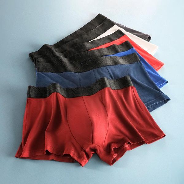 underpants men's underwear modal antibacterial boxer shorts solid color student boxers mid-waist breathable, Black;white
underpants men's underwear modal antibacterial boxer shorts solid color student boxers mid-waist breathable, Black;white