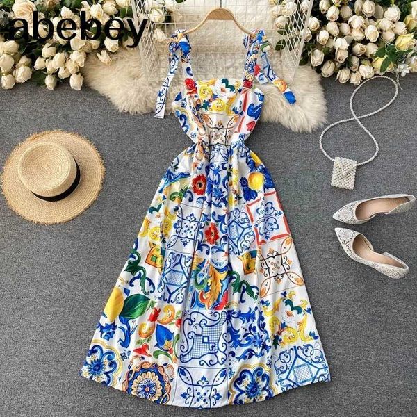 fashion summer dress women's bow spaghetti strap backless blue and white porcelain floral print long dress 210715, Black;gray
fashion summer dress women's bow spaghetti strap backless blue and white porcelain floral print long dress 210715, Black;gray
