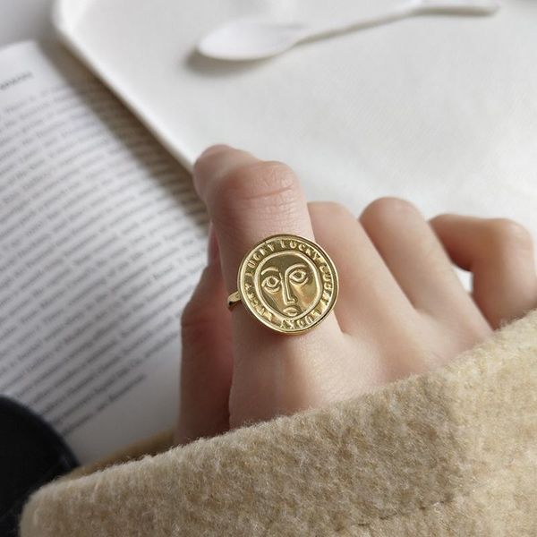 cluster rings 925 sterling silver art face 18k gold nordic style funny elegant female open wedding anniversary festival jewelry, Golden;silver
cluster rings 925 sterling silver art face 18k gold nordic style funny elegant female open wedding anniversary festival jewelry, Golden;silver