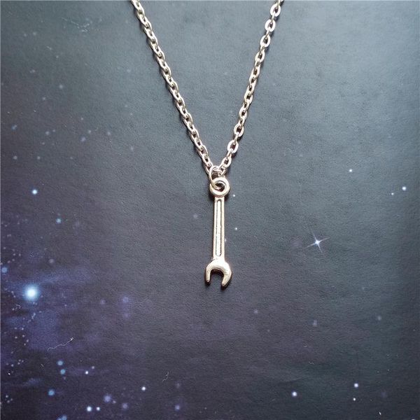 pendant necklaces spanner necklace, tool gift, jewelry, wrench charm, father gift for man, charm necklace 5x25mm, Silver
pendant necklaces spanner necklace, tool gift, jewelry, wrench charm, father gift for man, charm necklace 5x25mm, Silver
