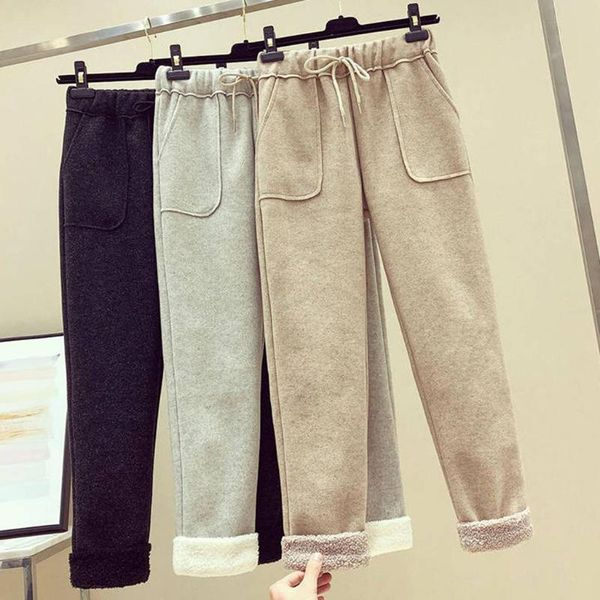 women's pants & capris women autumn winter warm harem thick velvet sweatpants female loose casual trousers plus size 11, Black;white
women's pants & capris women autumn winter warm harem thick velvet sweatpants female loose casual trousers plus size 11, Black;white