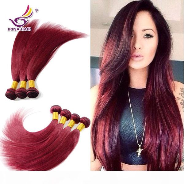 4pcs lot malaysian virgin hair straight 100% unprocessed human hair weaves 99j# red burgundy remy human hair extensions, Black
4pcs lot malaysian virgin hair straight 100% unprocessed human hair weaves 99j# red burgundy remy human hair extensions, Black