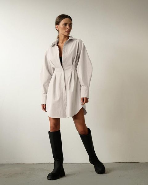 casual dresses spring cotton tunic shirt dress high waist pleated mini female khaki autumn long sleeve women office lady, Black;gray
casual dresses spring cotton tunic shirt dress high waist pleated mini female khaki autumn long sleeve women office lady, Black;gray