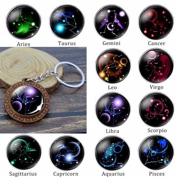 keychains 12 zodiac sign keychain astrology jewelry constellation wood art key chain car ring christmas gifts wholesale, Silver
keychains 12 zodiac sign keychain astrology jewelry constellation wood art key chain car ring christmas gifts wholesale, Silver