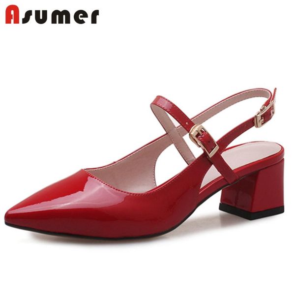 dress shoes asumer 2021 summer arrival woman genuine leather square heel pointed toe and comfortable sandals women, Black
dress shoes asumer 2021 summer arrival woman genuine leather square heel pointed toe and comfortable sandals women, Black