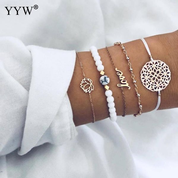 charm bracelets vintage bohemian gold color hollow flowers lotus bracelet women 2021 white beaded bangles set jewelry pulseras mujer, Golden;silver
charm bracelets vintage bohemian gold color hollow flowers lotus bracelet women 2021 white beaded bangles set jewelry pulseras mujer, Golden;silver