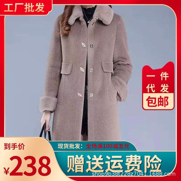 women's wool & blends cashmere loose double-sided coat long specialty, Black
women's wool & blends cashmere loose double-sided coat long specialty, Black