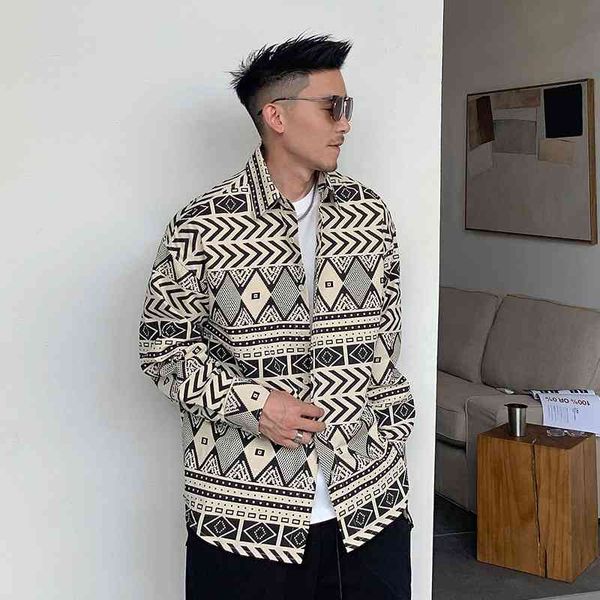 bar uncle spring autumn men's lapel coat long sleeve harajuku loose shirt american korean trend, White;black
bar uncle spring autumn men's lapel coat long sleeve harajuku loose shirt american korean trend, White;black
