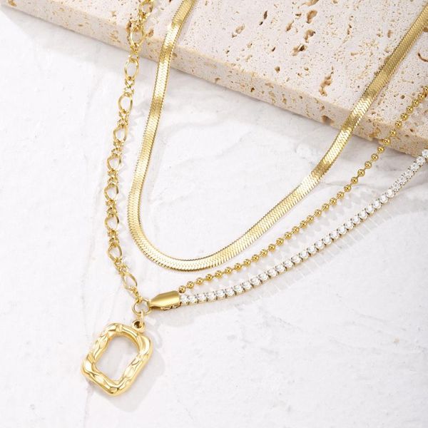 pendant necklaces 2 layers link snake chain geometric square pendants for women gold metal necklace trend jewelry gift 2021, Silver
pendant necklaces 2 layers link snake chain geometric square pendants for women gold metal necklace trend jewelry gift 2021, Silver