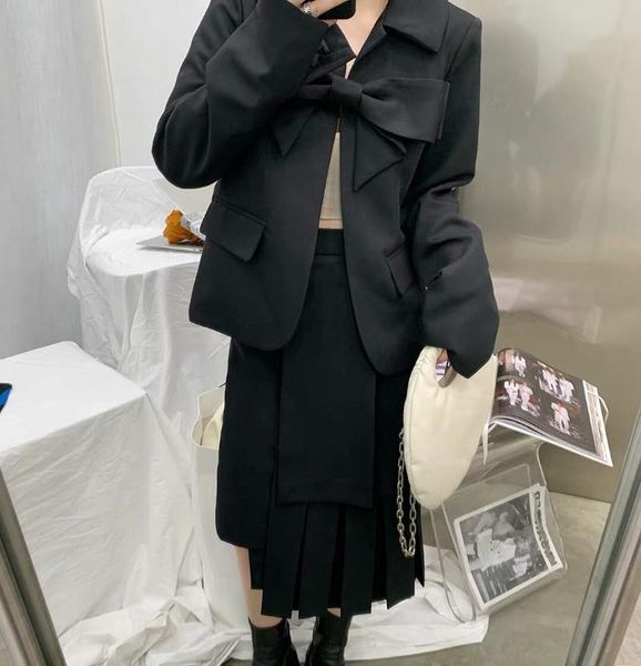women's suits & blazers 2021 spring women fashion bow blazer ladies casual coat outerwear overcoat 2 color gdnz 3.03, White;black
women's suits & blazers 2021 spring women fashion bow blazer ladies casual coat outerwear overcoat 2 color gdnz 3.03, White;black