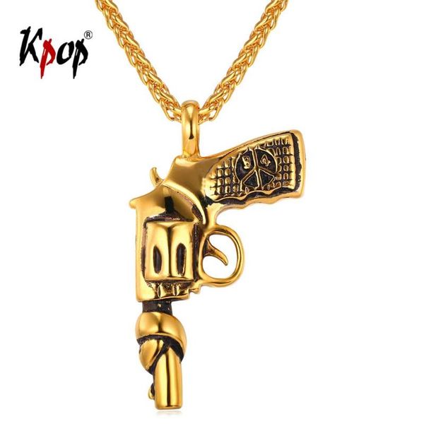 pendant necklaces kpop gun necklace punk rock statement jewelry stainless steel gold color revolver for men p1847, Silver
pendant necklaces kpop gun necklace punk rock statement jewelry stainless steel gold color revolver for men p1847, Silver