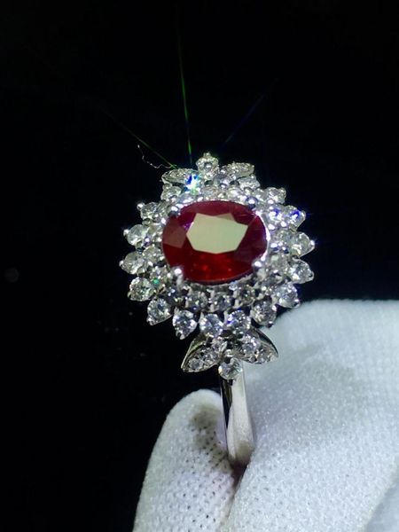 cluster rings fine jewelry pure 18 k white gold real natural pigeon blood red ruby 0.78ct diamonds female's for women's, Golden;silver
cluster rings fine jewelry pure 18 k white gold real natural pigeon blood red ruby 0.78ct diamonds female's for women's, Golden;silver