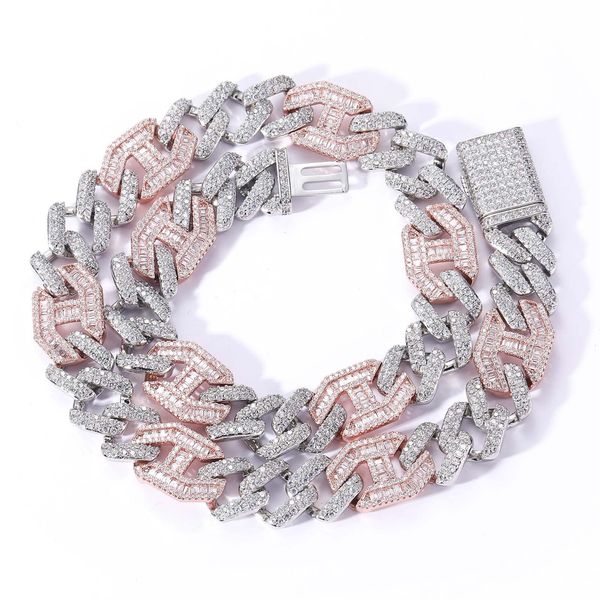 15mm miami cuban chain necklace iced out cubic zircon stone men's hip hop choker rock jewelry, Silver
15mm miami cuban chain necklace iced out cubic zircon stone men's hip hop choker rock jewelry, Silver