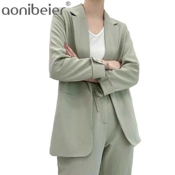 two pieces set office lady blazer suit women high waist loose trousers pants work jacket ol korea style 210604, White;black
two pieces set office lady blazer suit women high waist loose trousers pants work jacket ol korea style 210604, White;black