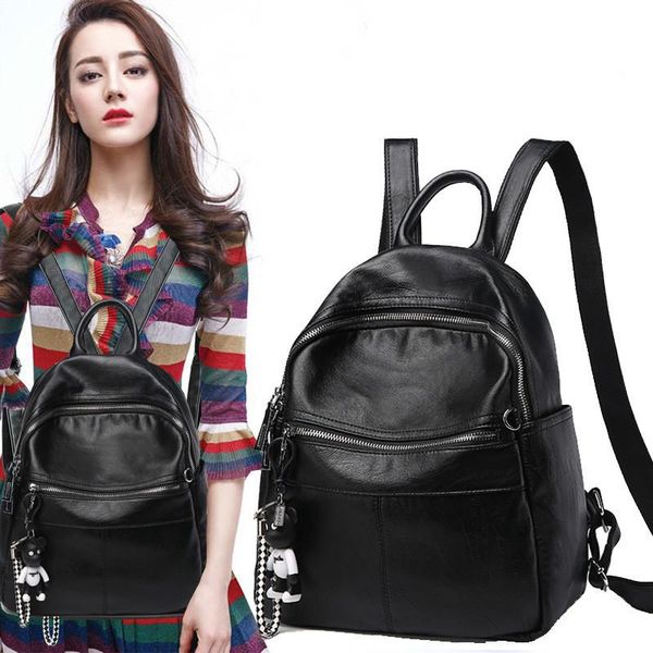 outdoor bags aliwilliam leather tide women backpack black solid color rucksack school bag female multifunction travel shoulder
outdoor bags aliwilliam leather tide women backpack black solid color rucksack school bag female multifunction travel shoulder