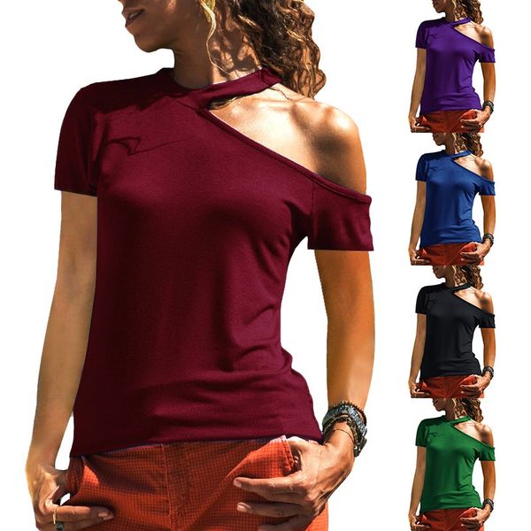 2021 summer new women's casual twill off shoulder short sleeve t-shirt for women, White
2021 summer new women's casual twill off shoulder short sleeve t-shirt for women, White
