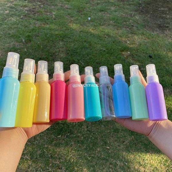 storage bottles & jars pink purple blue clear 50ml plastic empty spray bottle refillable press pump perfume atomizer travel oils liquid cont
storage bottles & jars pink purple blue clear 50ml plastic empty spray bottle refillable press pump perfume atomizer travel oils liquid cont