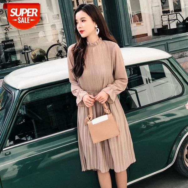ruffled loose korean dress ladies casual women autumn dress winter 2020 vestidos female elegant midi long sleeve dresses chiffon #ae9l, White;black
ruffled loose korean dress ladies casual women autumn dress winter 2020 vestidos female elegant midi long sleeve dresses chiffon #ae9l, White;black