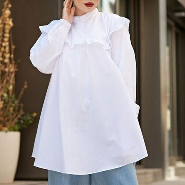ethnic clothing women ruffles shirt muslim blouse casual puff sleeve retro solid abaya kaftan ladies ol office, Red
ethnic clothing women ruffles shirt muslim blouse casual puff sleeve retro solid abaya kaftan ladies ol office, Red