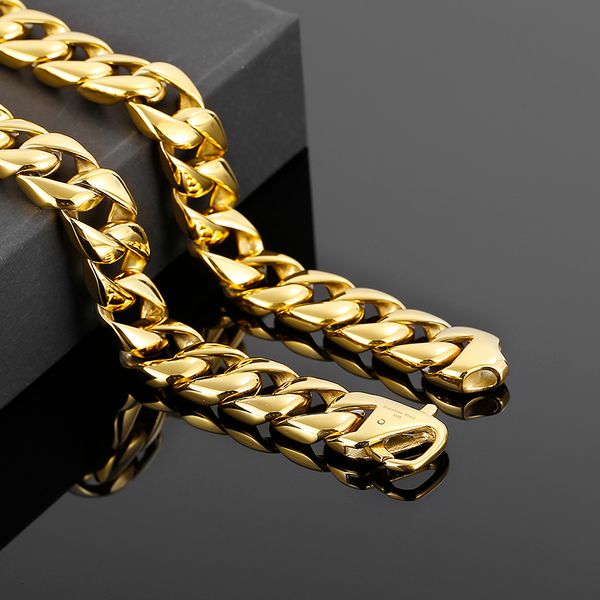 203g weight golden stainless steel cuban curb chain link necklace 15mm 24 inches great mens gifts birthdays gifts.father gifts, Silver
203g weight golden stainless steel cuban curb chain link necklace 15mm 24 inches great mens gifts birthdays gifts.father gifts, Silver