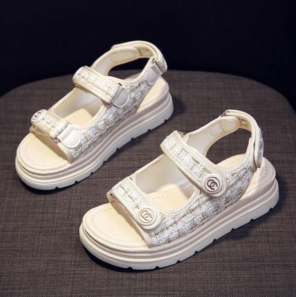sandals sports women ins summer student female women's casual shoes designer thick flat, Black
sandals sports women ins summer student female women's casual shoes designer thick flat, Black