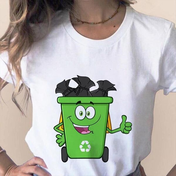 fun garbage bag cartoon environmental womens protection printed summer simple harajuku short sleeve lady, White
fun garbage bag cartoon environmental womens protection printed summer simple harajuku short sleeve lady, White