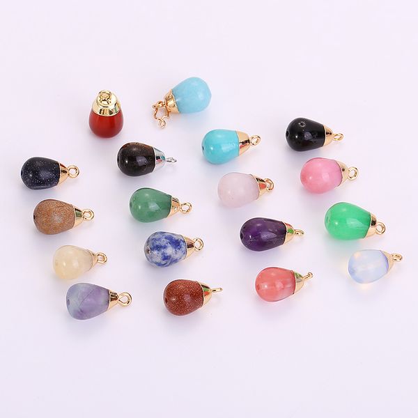 handmade natural crystal stone healing pendant necklaces with gold plated chain for women men fashion party club jewelry, Silver
handmade natural crystal stone healing pendant necklaces with gold plated chain for women men fashion party club jewelry, Silver