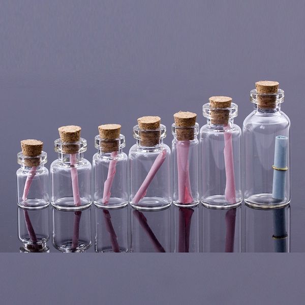 0.5ml-5ml small drifting packing bottle mini cork wishing jewelry vials
0.5ml-5ml small drifting packing bottle mini cork wishing jewelry vials