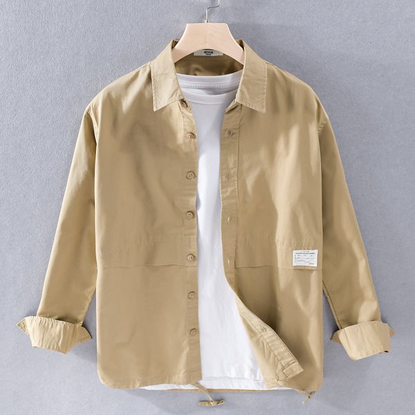 new 2021 spring long-sleeved casual pure cotton jacket brand fashion comfortable shirts for men outwear shirt mens chemise c852, Black;brown
new 2021 spring long-sleeved casual pure cotton jacket brand fashion comfortable shirts for men outwear shirt mens chemise c852, Black;brown