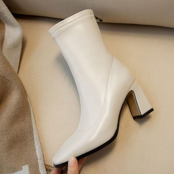women half short boots thick high heel square toe back zipper shoes party winter warm boots footwear size 32-43, Black
women half short boots thick high heel square toe back zipper shoes party winter warm boots footwear size 32-43, Black