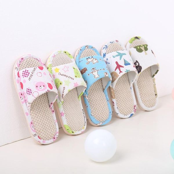 slipper girls slippers summer children' sandals cartoon linen breathable shoes boys home kids, Black;grey 
slipper girls slippers summer children' sandals cartoon linen breathable shoes boys home kids, Black;grey