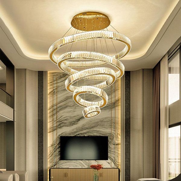 chandeliers modern led crystal chandelier living room villa luxury staircase cristal lamp large home decor light fixture with gold/silver
chandeliers modern led crystal chandelier living room villa luxury staircase cristal lamp large home decor light fixture with gold/silver